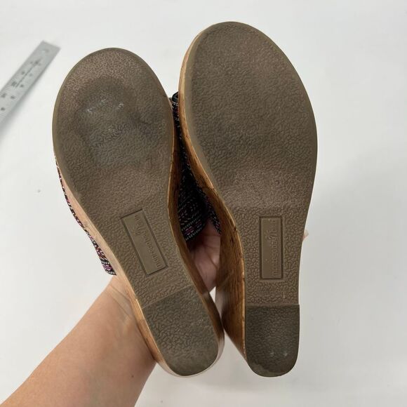 Montego Bay‎ Club Southwestern Wedge Heel Slides - Picture 4 of 5